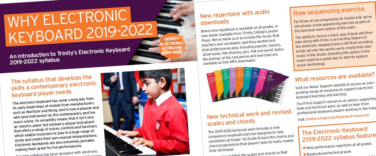 Electronic Keyboard Syllabus 20192022 Grade 2 Summertime